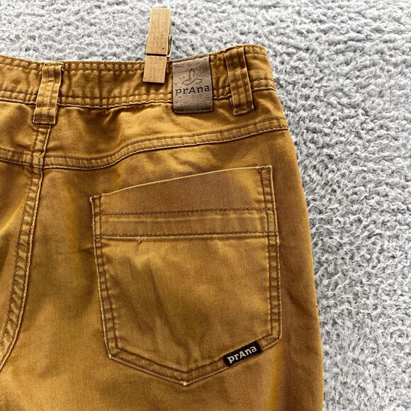 Prana Bridger Jeans Men 30x29* Orange Slim Fit Organic Cotton Performance Hiking - Picture 16 of 16